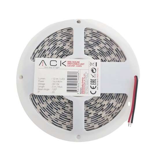 Ack 3 Çipli 60 Led 6500k Şerit Led